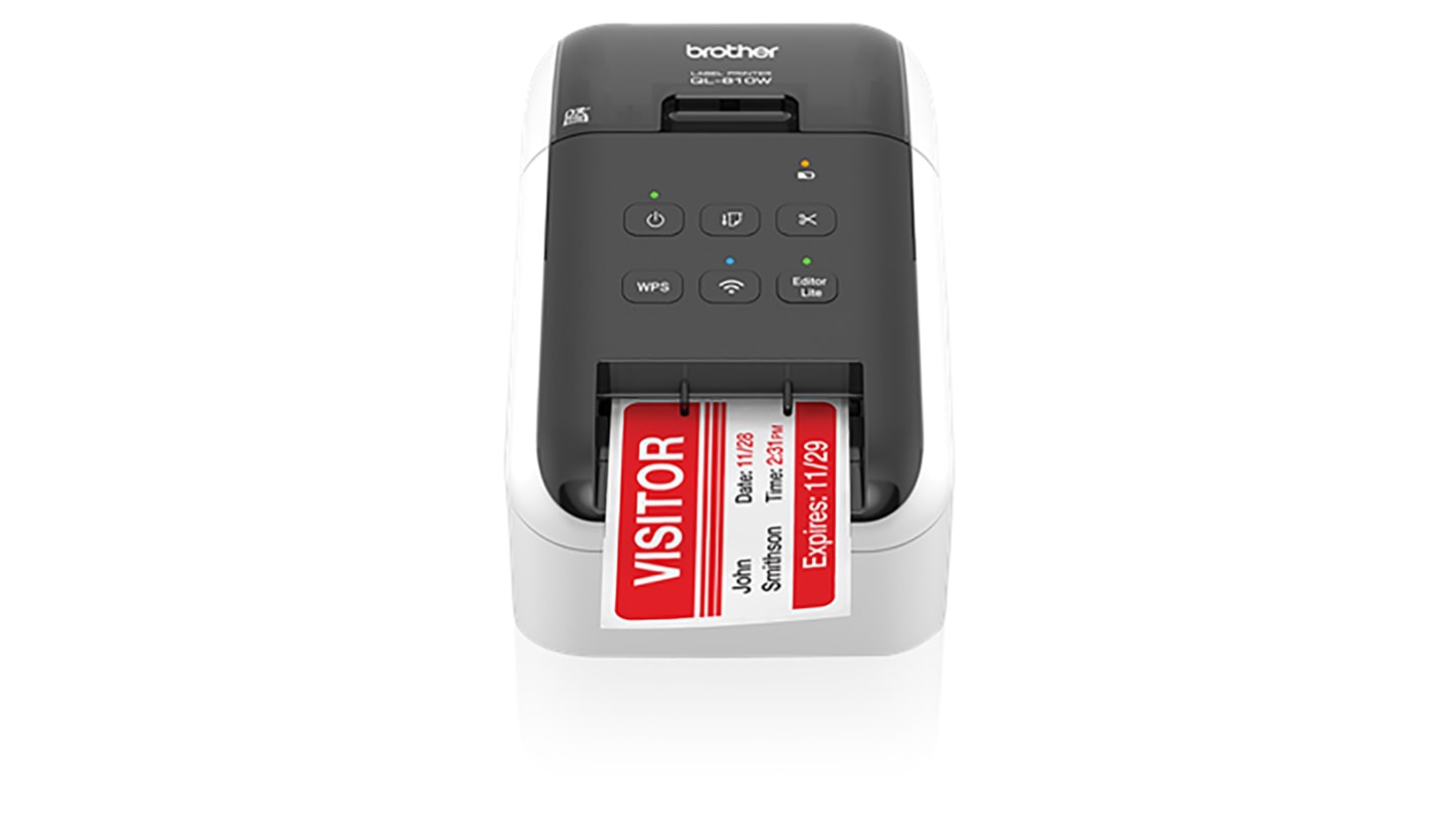 QL810WZG1 Brother QL810W Label Printer, 62mm Max Label Width RS