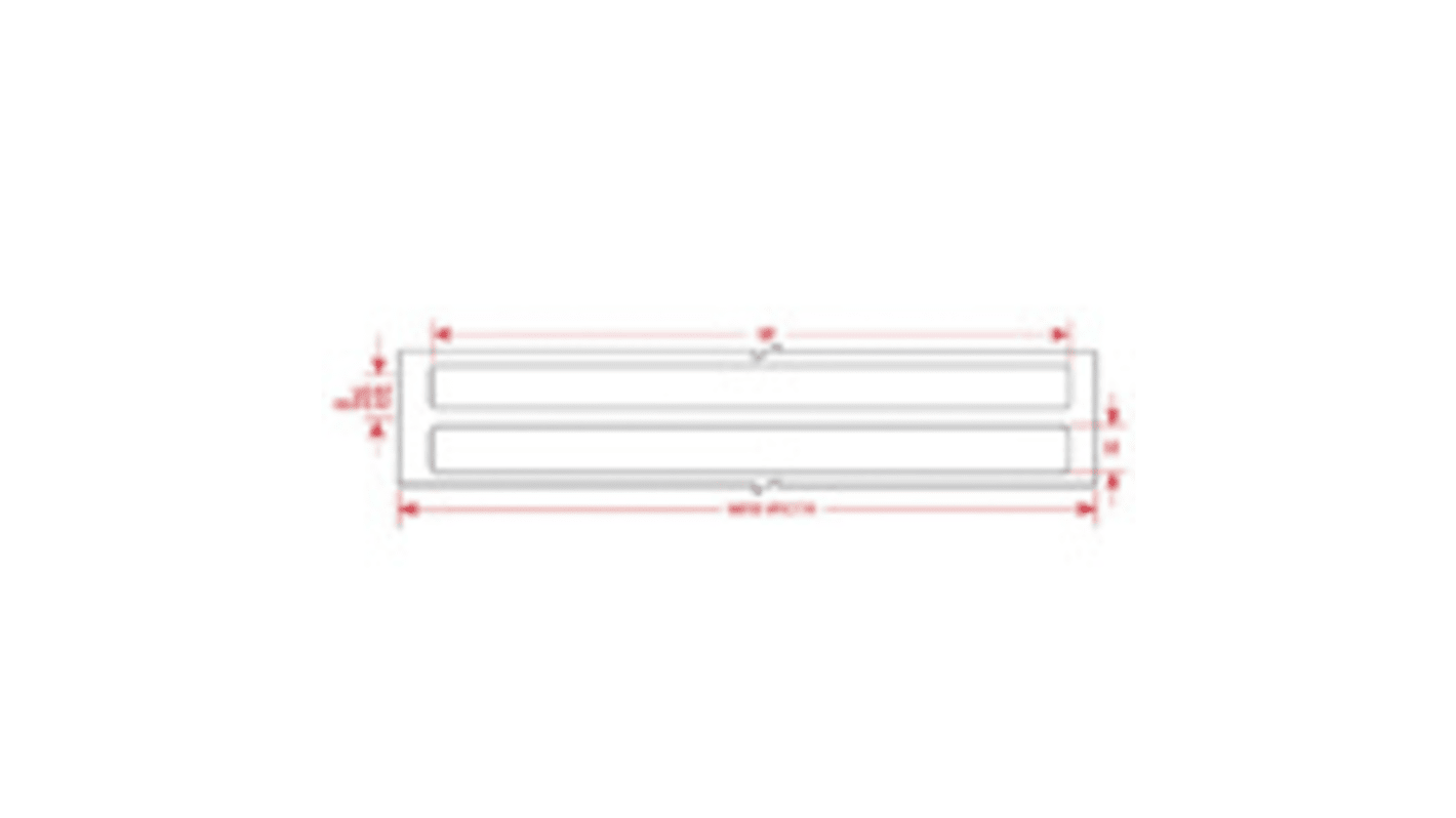 Brady on White Label Printer Tape & Label, 76.2mm Label Length, 101.6mm Label Width