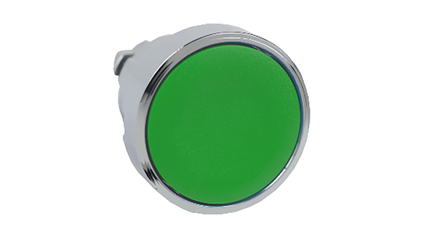 Schneider Electric ZB4 Series Green Spring Return Push Button Head, 22.4mm Cutout, IP66, IP67, IP69K