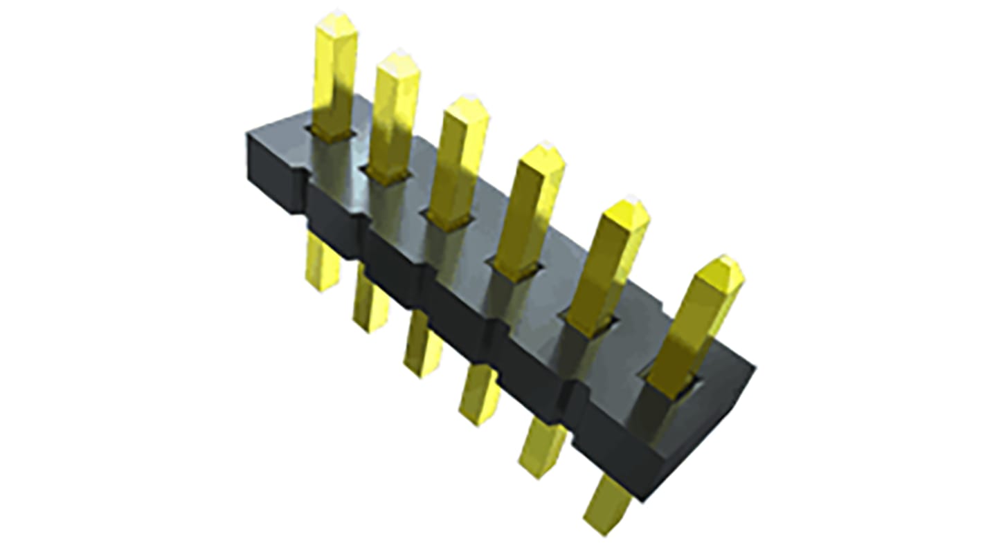 Samtec FTS Series Straight Through Hole Pin Header, 14 Contact(s), 1.27mm Pitch, 2 Row(s), Unshrouded