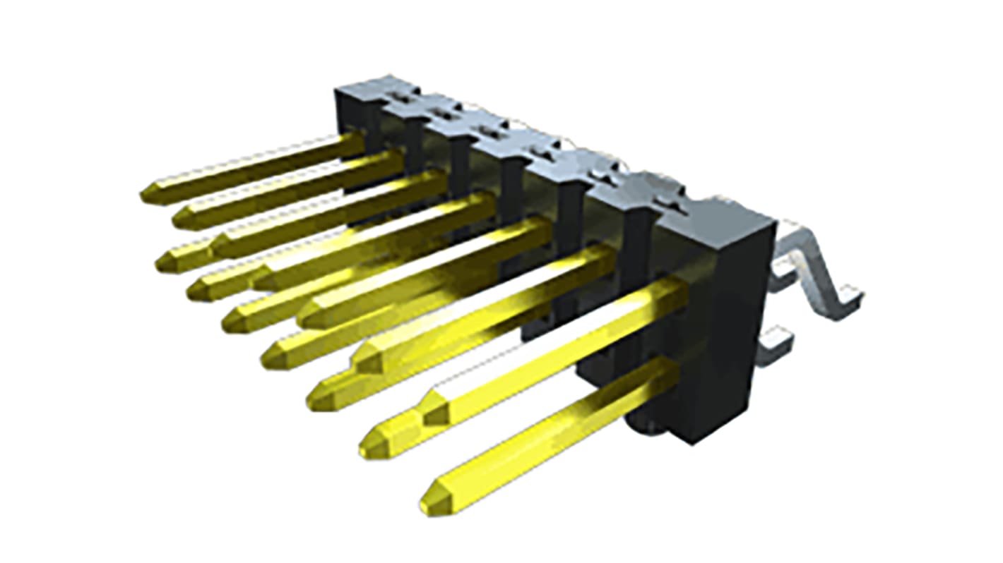 Samtec TSM Stiftleiste Gerade, 3-polig / 1-reihig, Raster 2.54mm, Kabel-Platine, Lötanschluss-Anschluss, 4.0A, Nicht