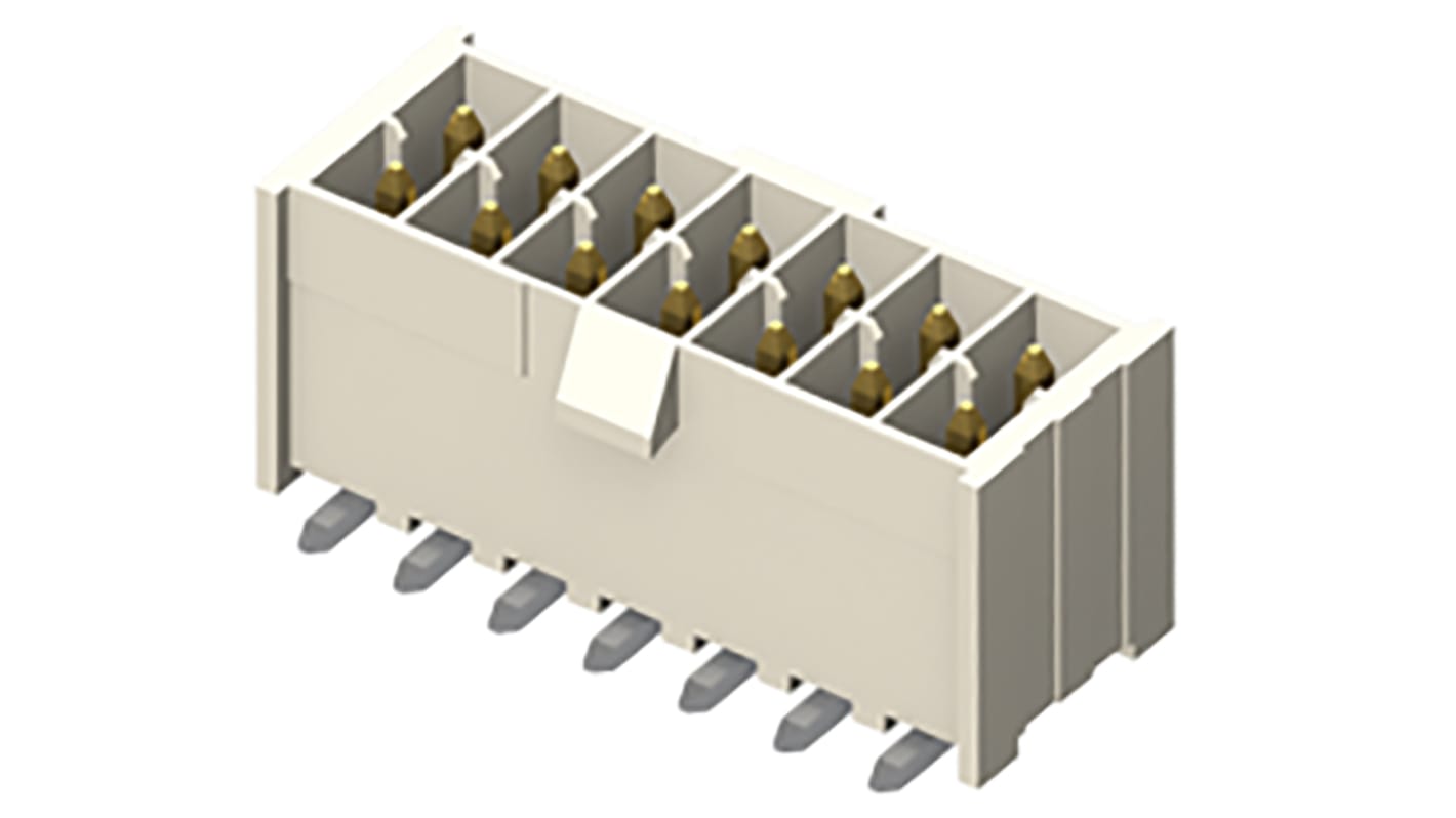 Samtec IPL1 Series Straight Surface Mount PCB Header, 2 Contact(s), 2.54mm Pitch, 1 Row(s), Shrouded