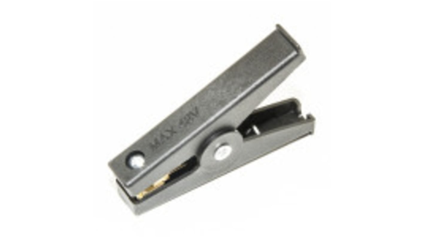 Mueller Electric Sort Kelvin-clips, 32mm kæbeåbning, 50A