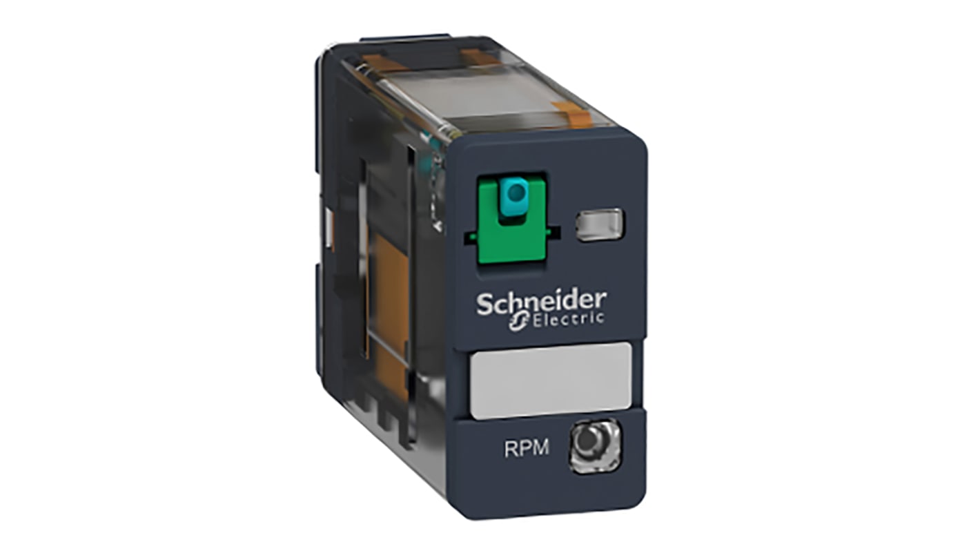 Relé de potencia sin enclavamiento Schneider Electric Harmony Relay RP de 1 polo, SPDT, bobina 24V dc, 15A