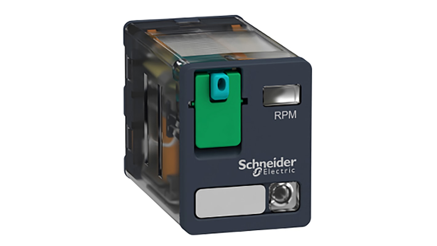 Schneider Electric Harmony Relay RP  Monostabiles Relais 2-poliger Wechsler 15A 12V dc Spule / 850mW
