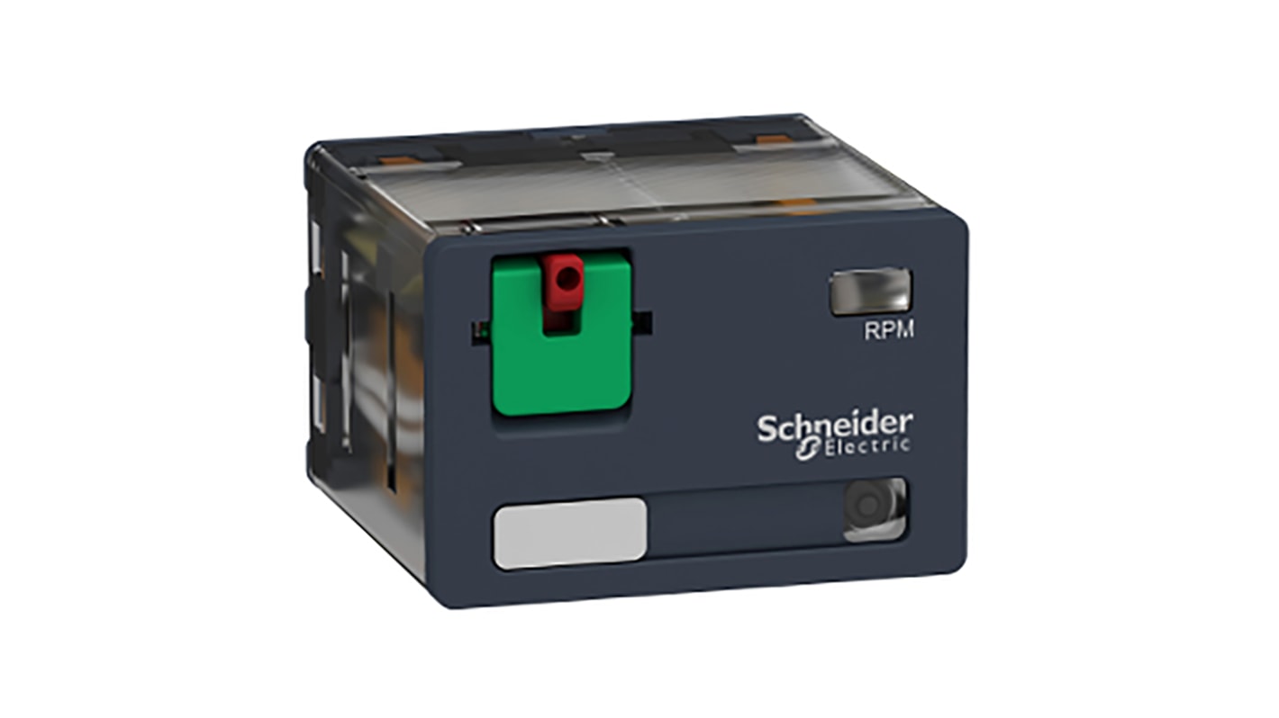 Relè di potenza Schneider Electric serie Harmony Relay RP, 4PDT, bobina 24V ca