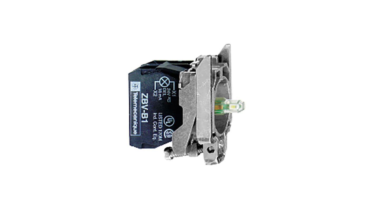 Bloque de luces Schneider Electric ZB4BW0G15, 1 CO, Universal LED, 110 → 120V ac, terminal Roscado