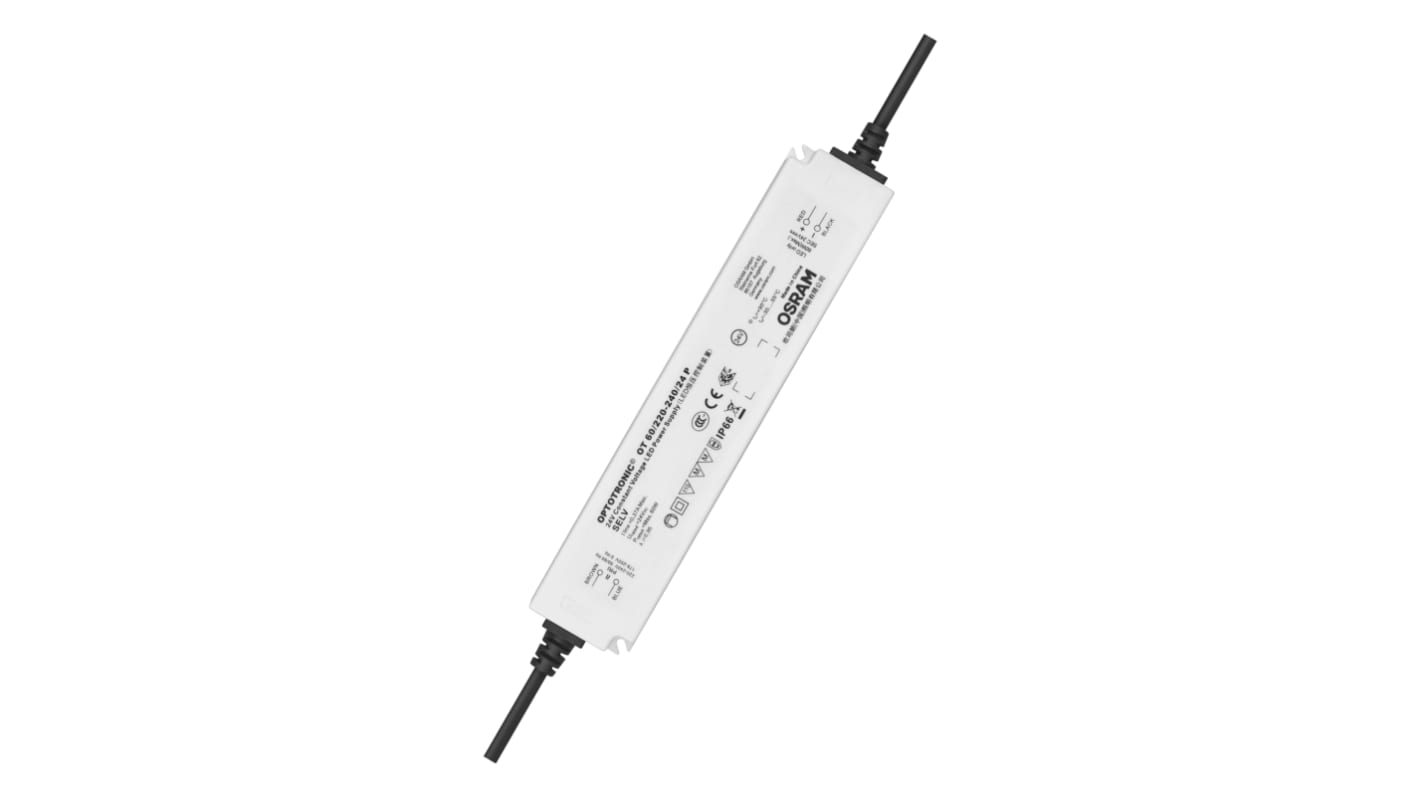 Sterownik LED napięcie wyjciowe: 24.2V napięcie wejściowe: 176 → 250 V DC, 198 → 264 V AC stabilizowany