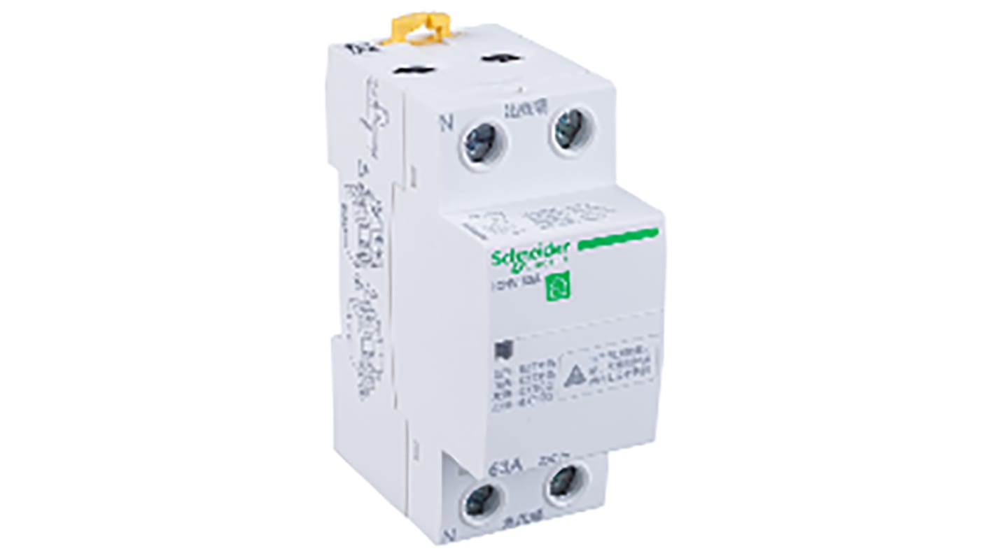 Schneider Electric 1 Phase Surge Protector, DIN Rail Mount