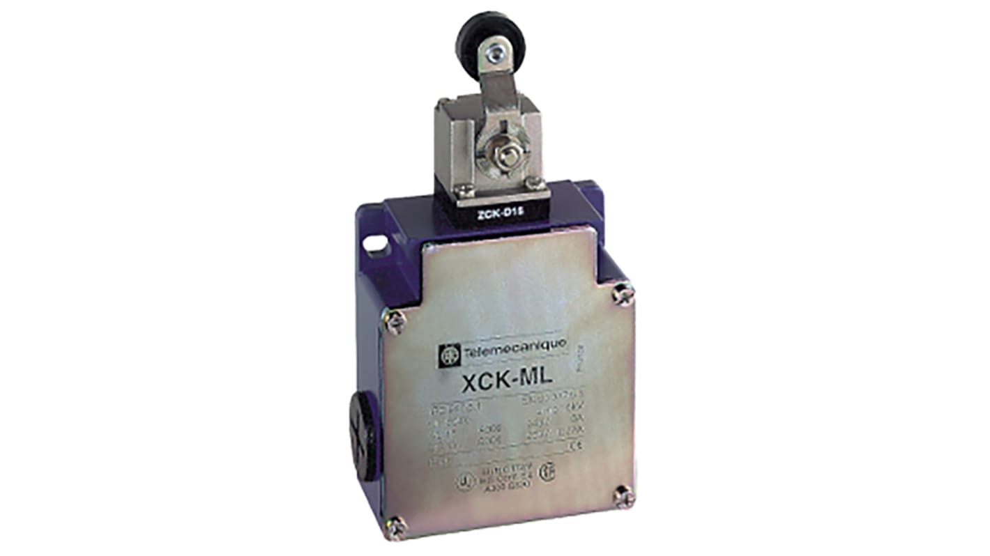 Telemecanique Sensors OsiSense XC Series Roller Lever Limit Switch, 1NC/1NO + 1NC/1NO, IP66, 4P, Metal Housing, 300V ac