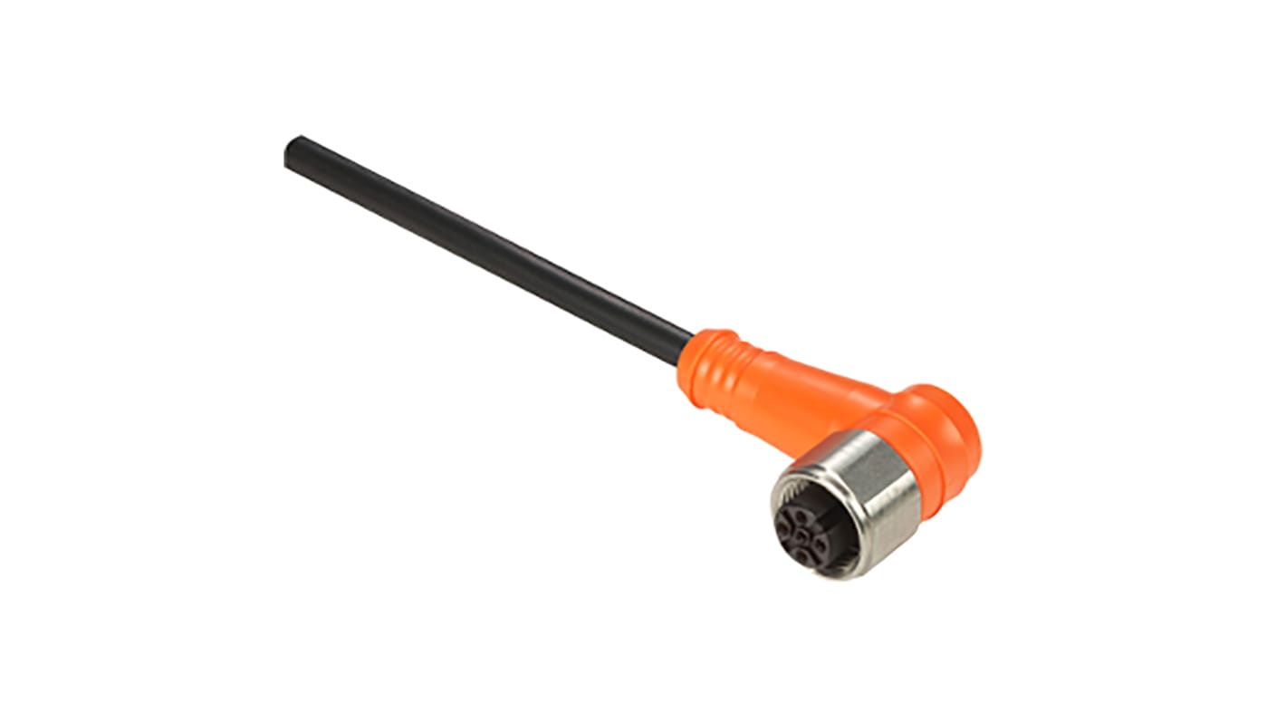 Telemecanique Sensors Right Angle Female 4 way M12 to Unterminated Sensor Actuator Cable, 10m