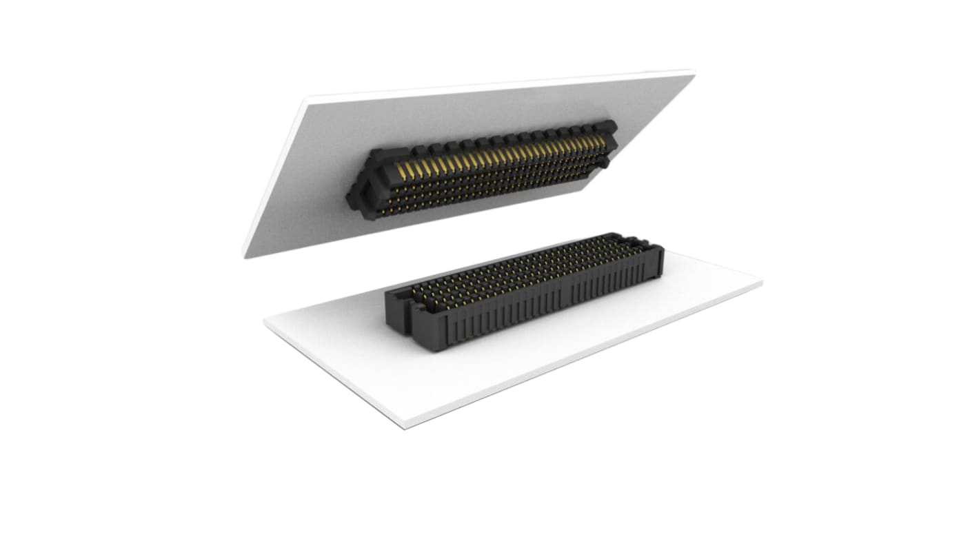 Samtec ASP Series Straight Surface Mount PCB Header, 160 Contact(s), 1.27mm Pitch, 4 Row(s), Shrouded