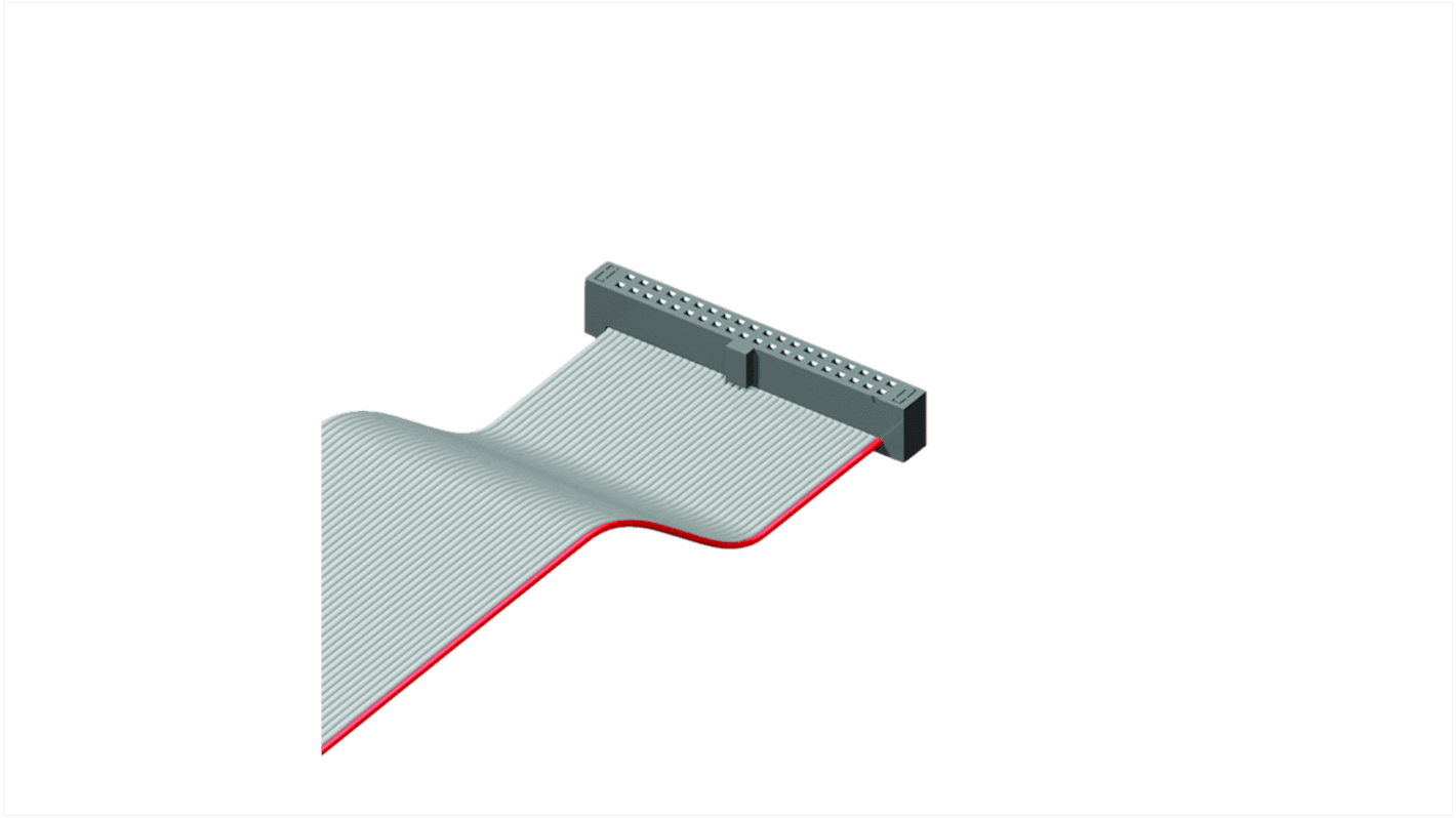 Samtec FFSD Series Flat Ribbon Cable, 40-Way, 1.27mm Pitch, 304.8mm Length, Tiger Eye IDC to Tiger Eye IDC