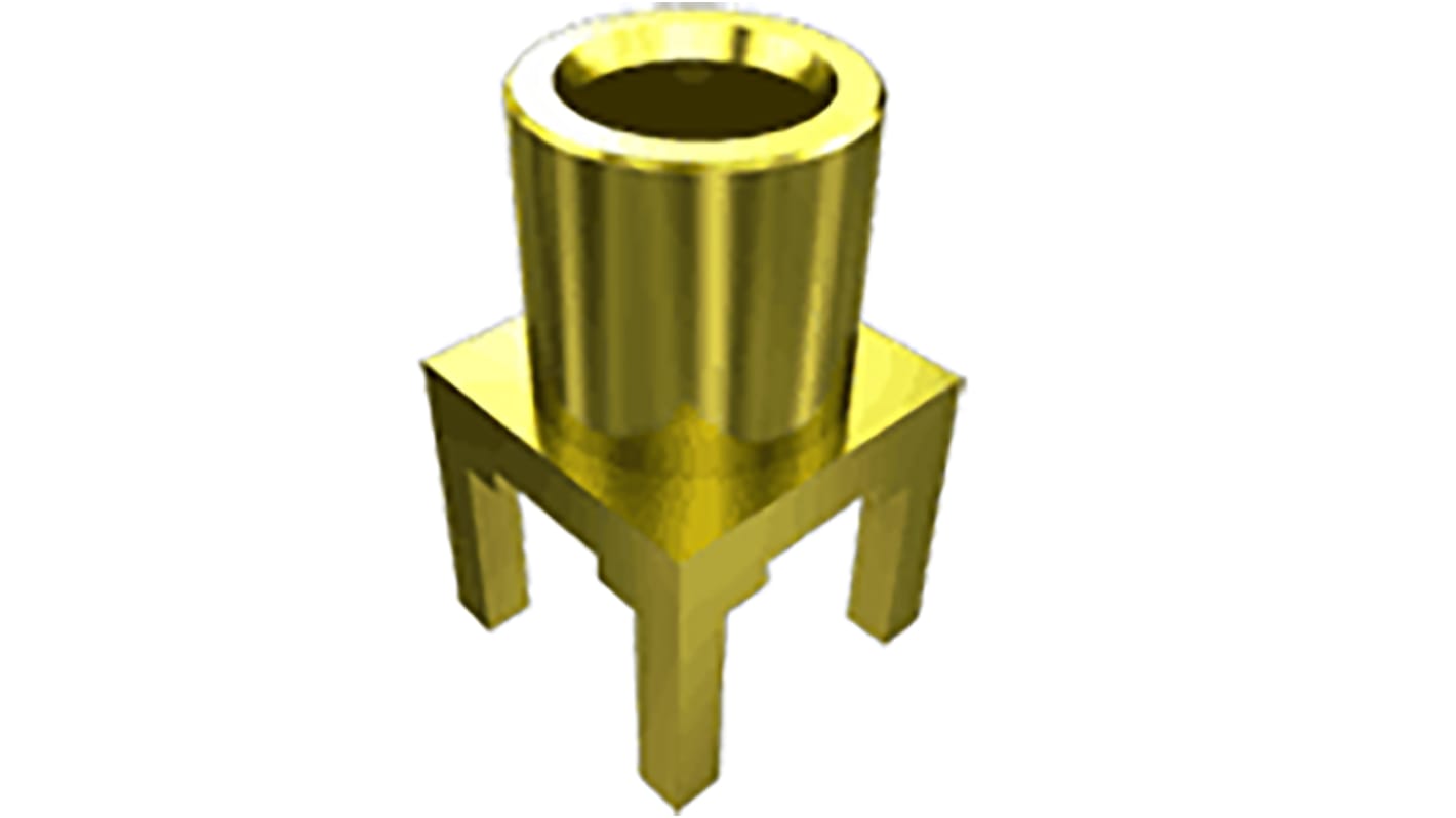 Connettore coassiale Angolo destro Samtec, Femmina, 75Ω, Montaggio PCB