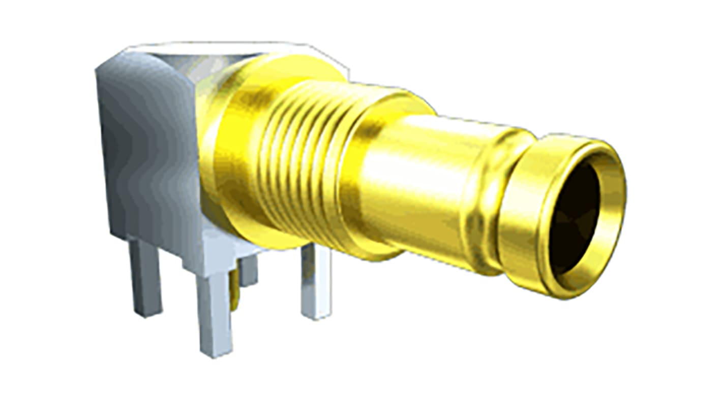 Conector coaxial Samtec DIN7A-J-P-GF-RA-BH1, Hembra, Ángulo de 90° , Impedancia 75Ω, Montaje en PCB, Terminación de