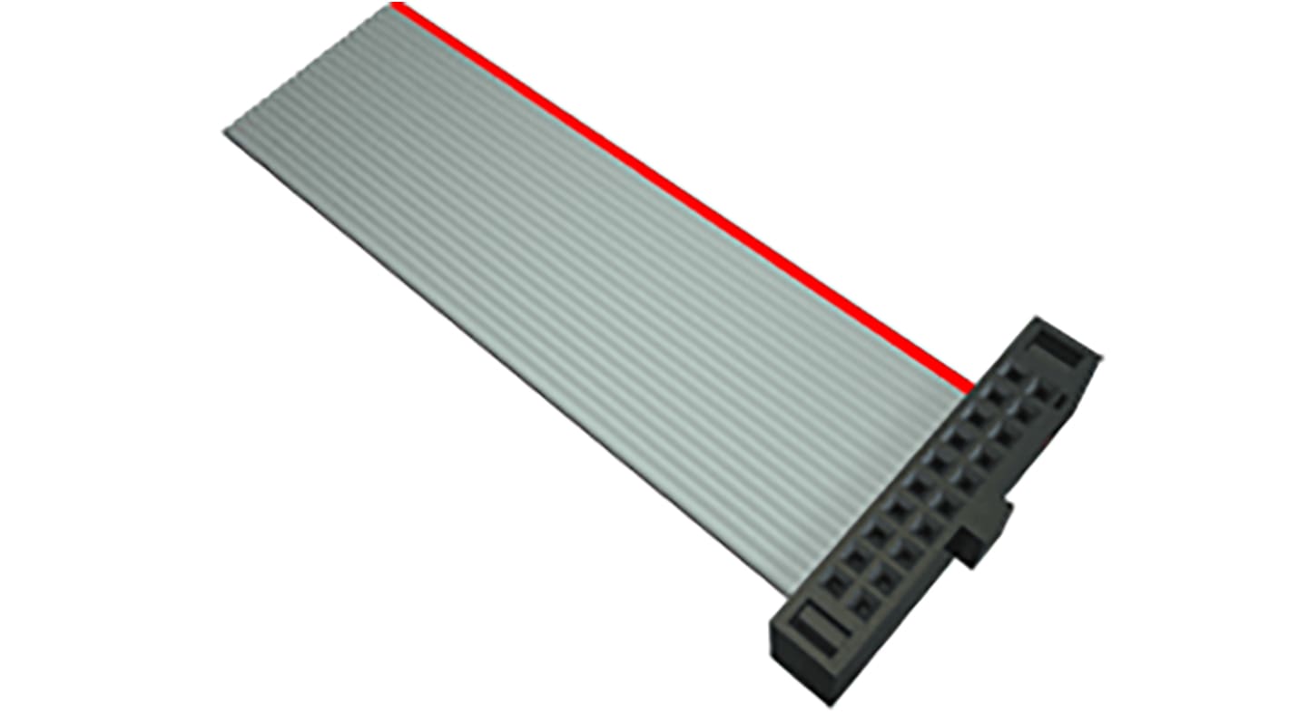 Samtec FFSD Series Flat Ribbon Cable, 50-Way, 1.27mm Pitch, 609.6mm Length, Tiger Eye IDC to Tiger Eye IDC