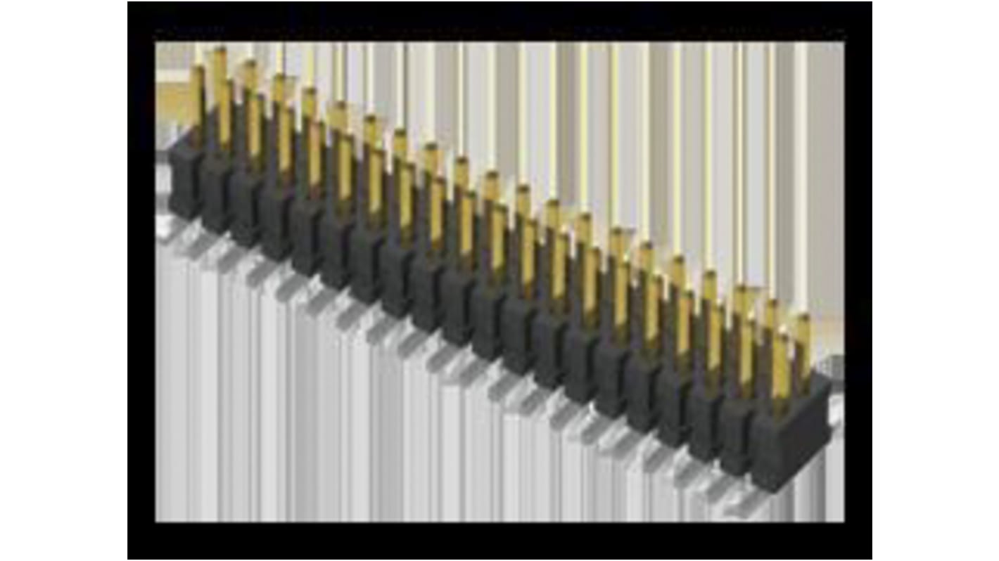 Samtec FTSH Series Straight Surface Mount Pin Header, 4 Contact(s), 1.27mm Pitch, 2 Row(s), Unshrouded