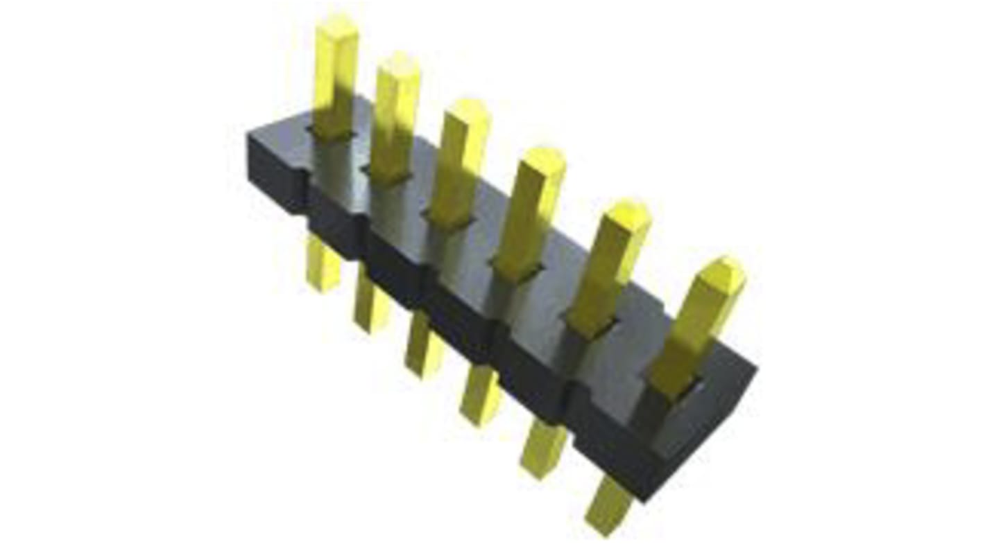 Samtec FTS Series Straight Surface Mount Pin Header, 10 Contact(s), 1.27mm Pitch, 2 Row(s), Unshrouded