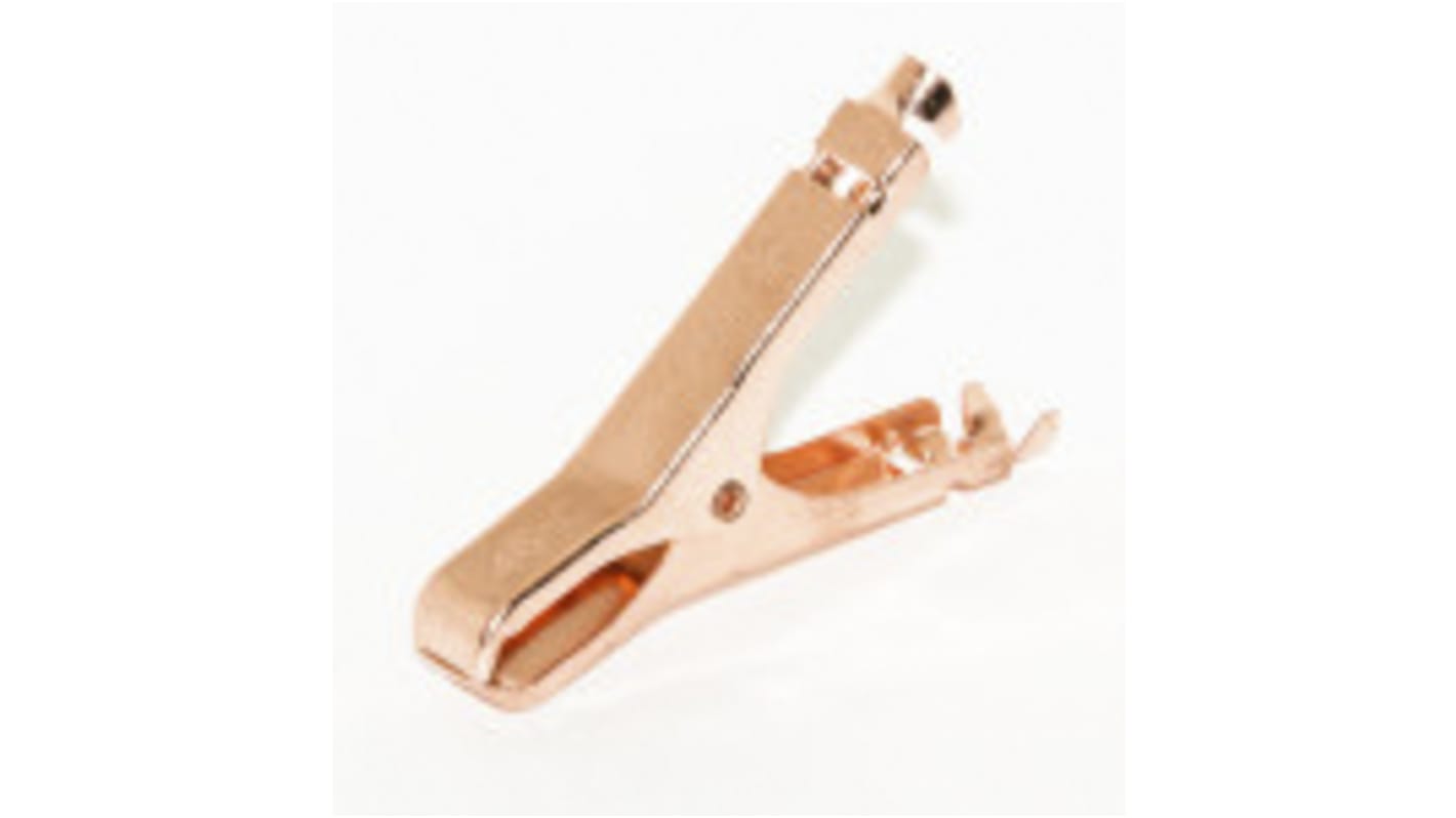 Mueller Electric Crocodile Clip, Burnish Copper Contact, 50A