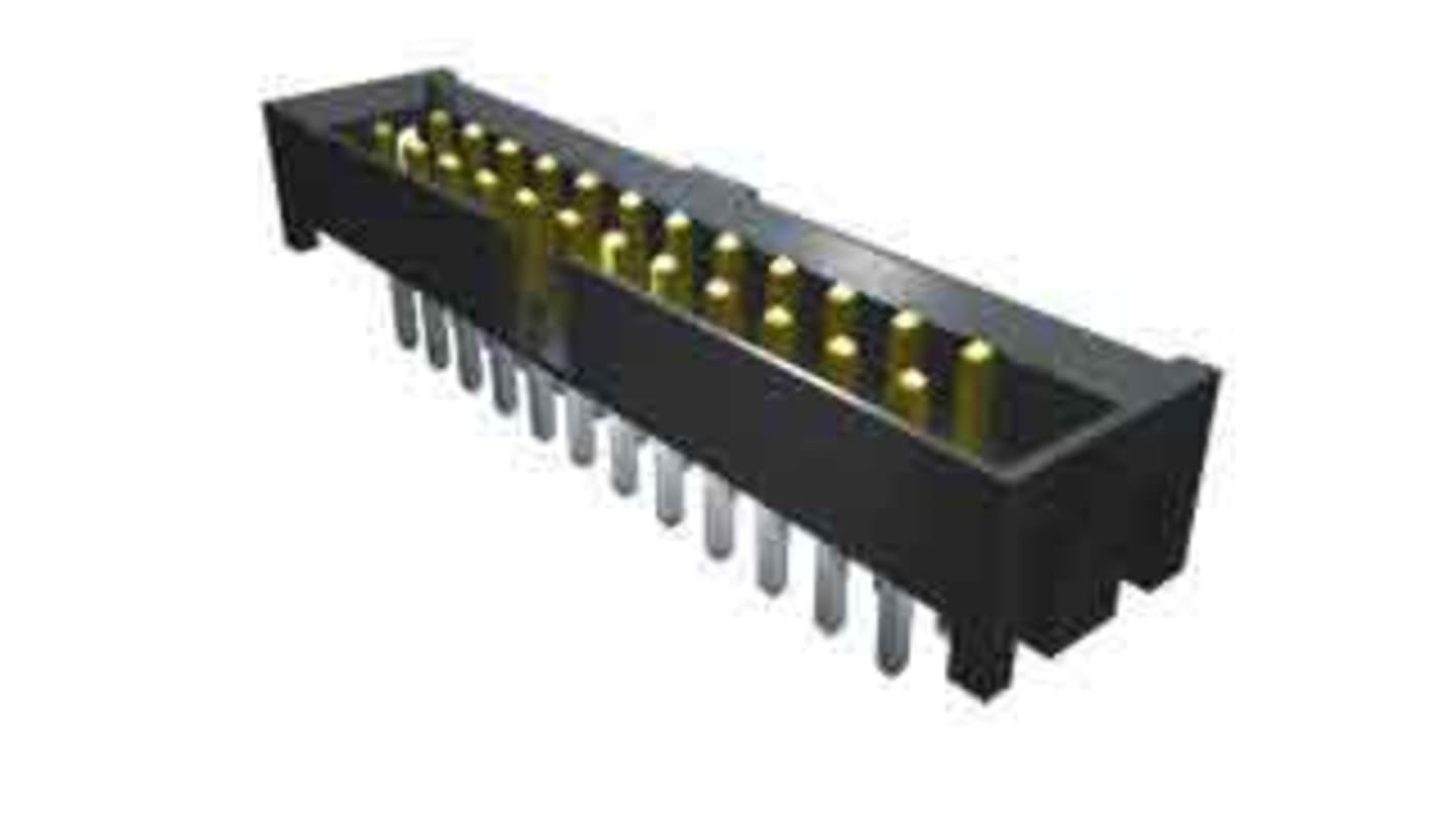 Samtec STMM Series Straight Through Hole PCB Header, 20 Contact(s), 2.0mm Pitch, 2 Row(s), Shrouded