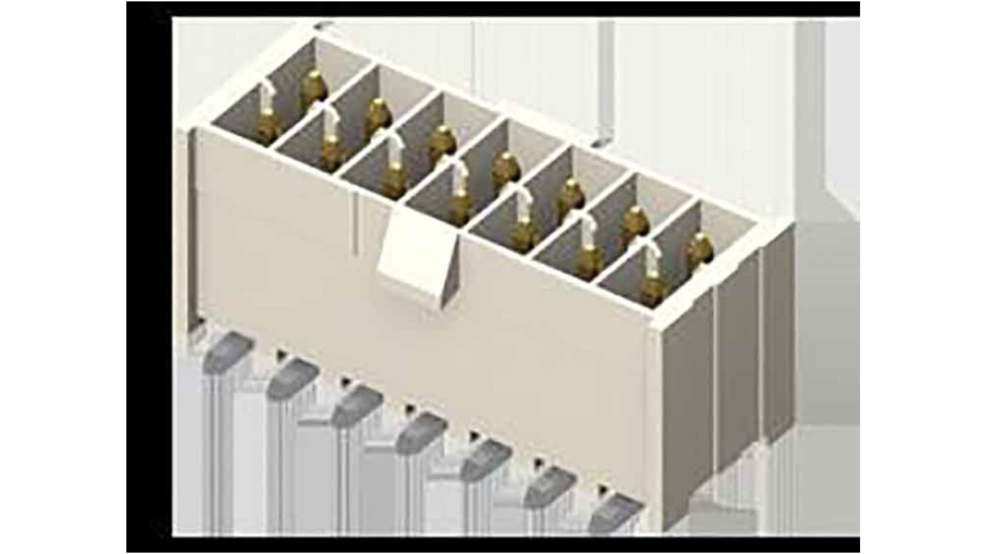 Samtec IPL1 Series Right Angle Through Hole PCB Header, 12 Contact(s), 2.54mm Pitch, 2 Row(s), Shrouded