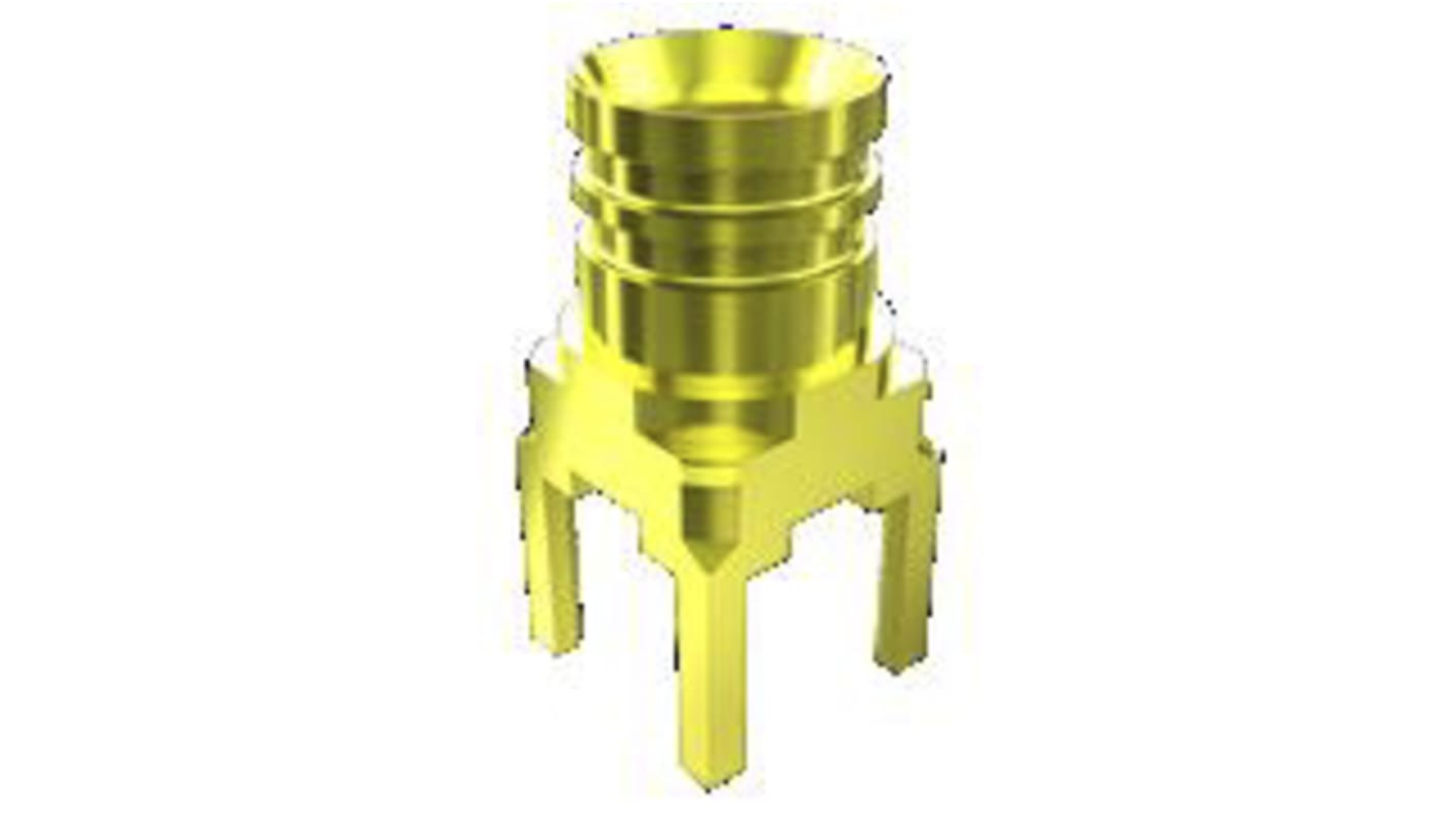 Samtec MMCX7 Series, jack Through Hole MCX Connector, 75Ω, Solder Termination, Straight Body