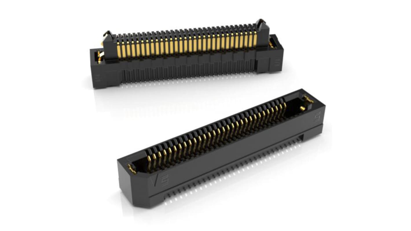 Samtec ASP Series Straight Surface Mount PCB Socket, 50-Contact, 2-Row, 0.8mm Pitch, Solder Termination