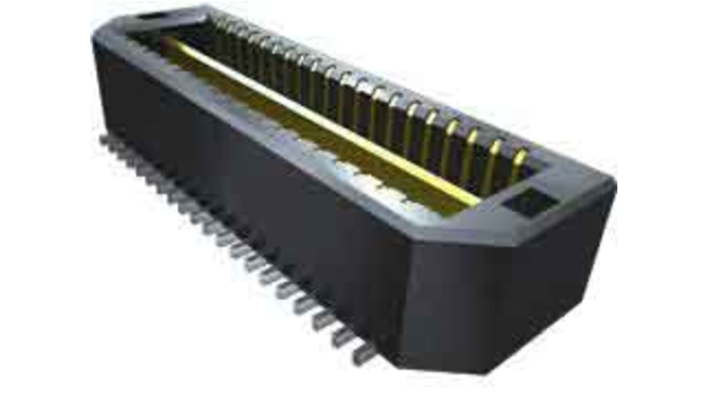 Conector macho para PCB Samtec serie QTE de 40 vías, 2 filas, paso 0.8mm, para soldar, Montaje Superficial