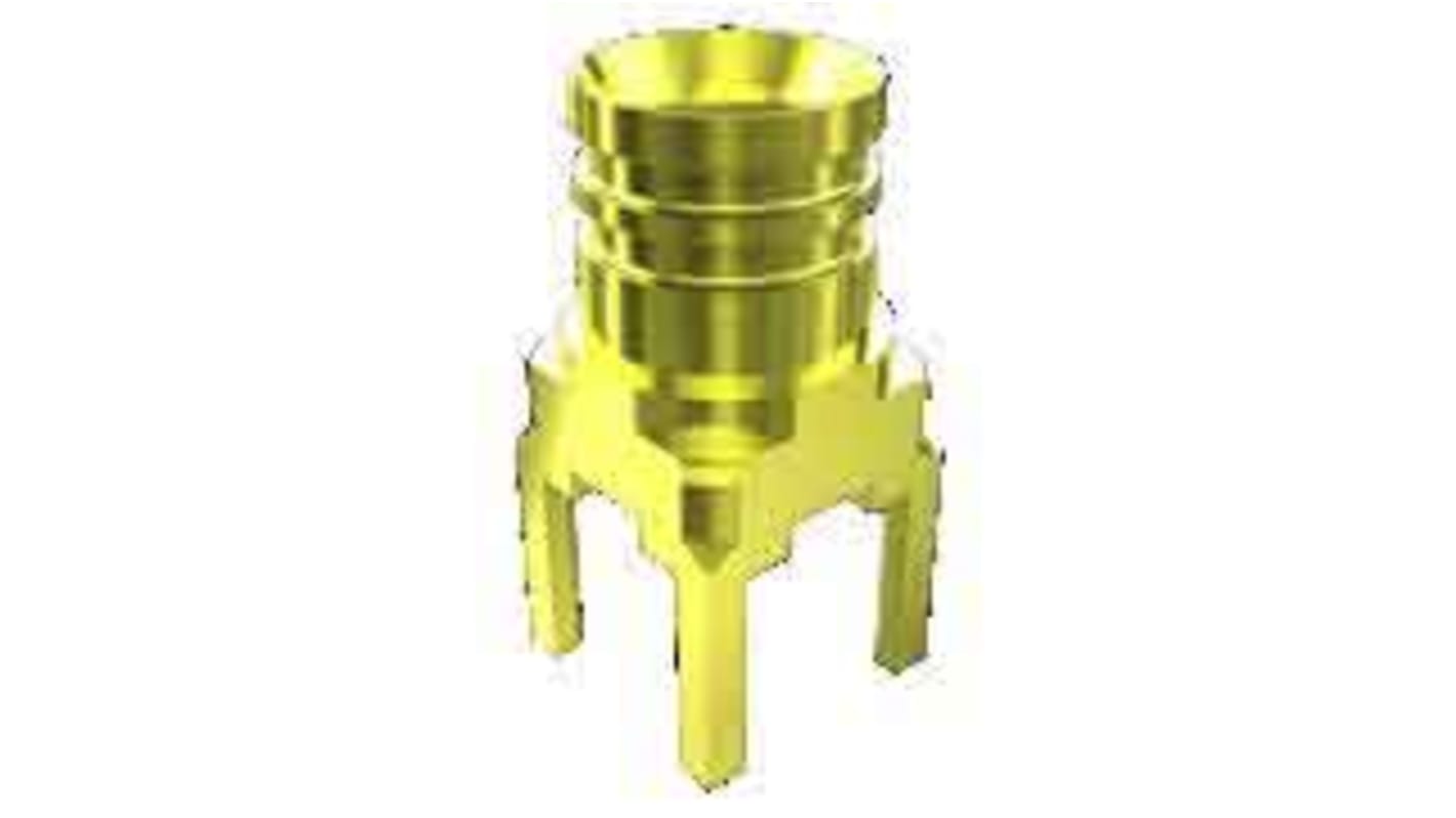 Conector coaxial Samtec MMCX7-J-P-GF-ST-TH1, Hembra, Recto, Impedancia 75Ω, Montaje en orificio pasante, Terminación de