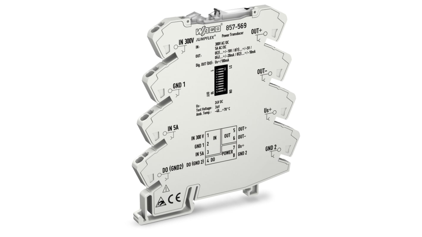 857569 Wago Jumpflex Series Signal Conditioner, Current, Voltage
