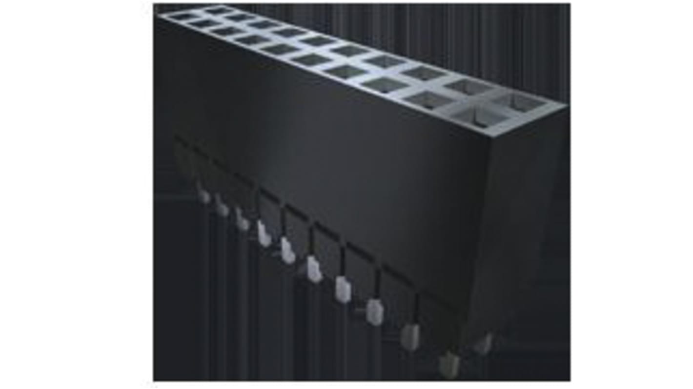 Conector hembra para PCB Samtec serie ESW, de 40 vías en 2 filas, paso 2.54mm, 550 V, 5.2A, Montaje en orificio