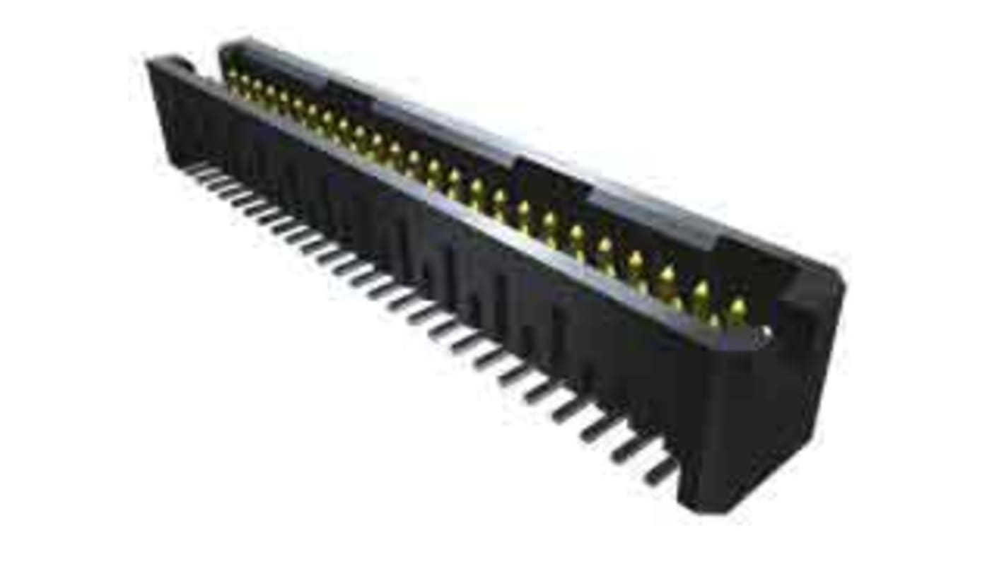Samtec TFML Series Straight Through Hole PCB Header, 20 Contact(s), 1.27mm Pitch, 2 Row(s), Shrouded
