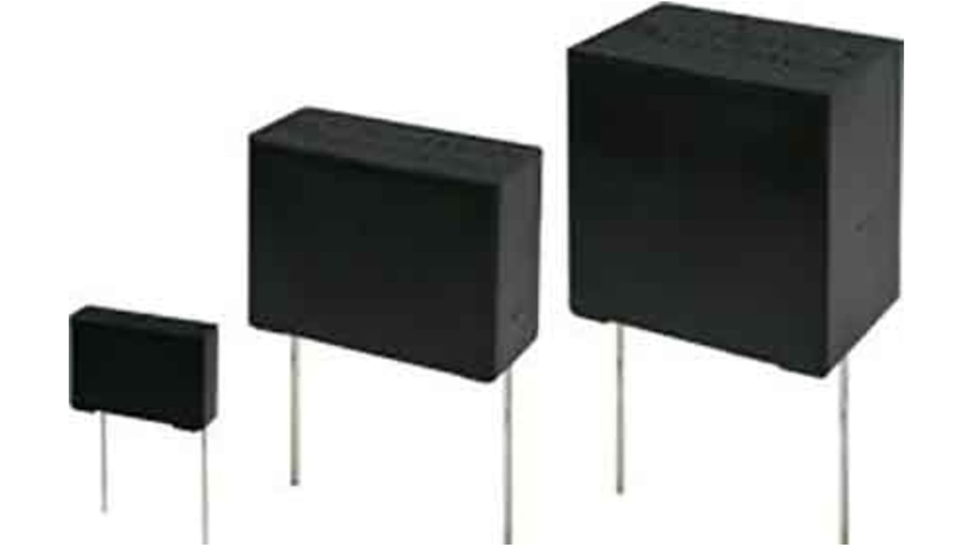 Condensador de película Panasonic AEC-Q200, 1.5μF, ±10%, 275 V ac, 310 V ac, Montaje en orificio pasante