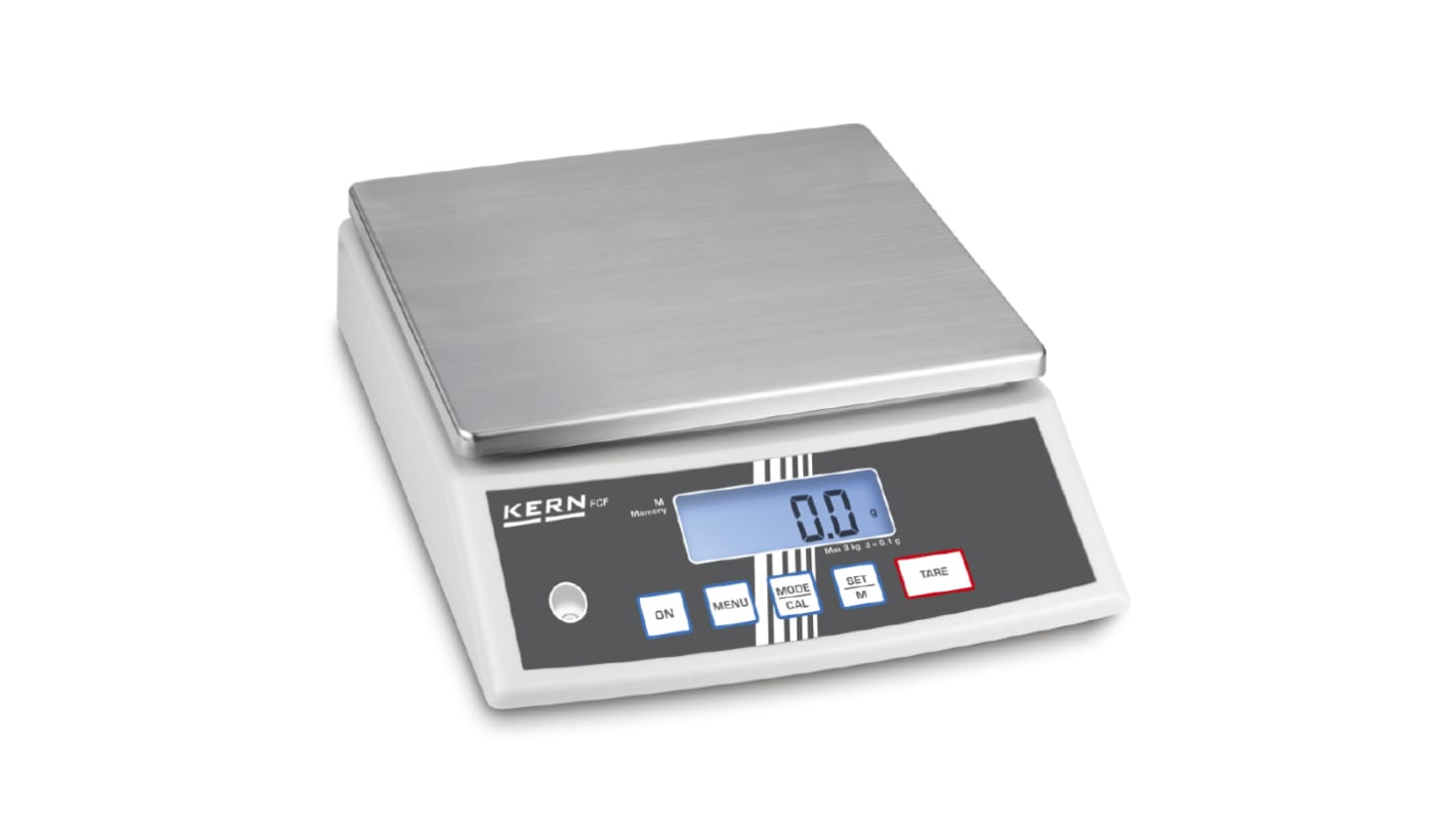 Kern Weighing Scale, 30kg Weight Capacity Type C - European Plug