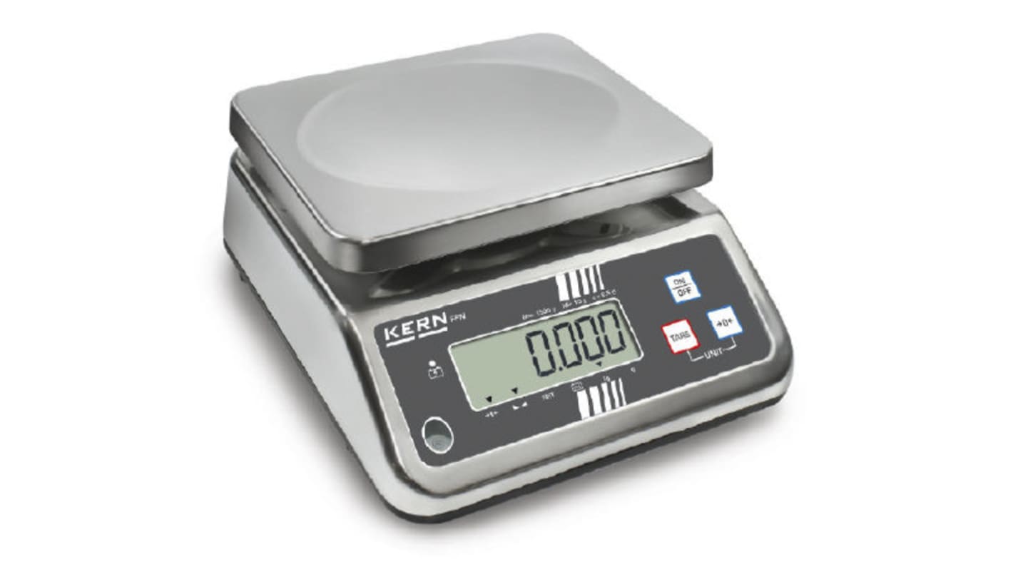 Kern FFN-N Bench Weighing Scale, 15kg Weight Capacity, With RS Calibration