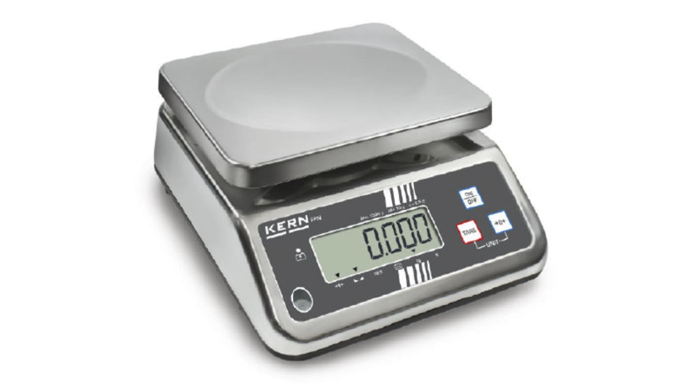 Kern FFN-N Bench Weighing Scale, 3kg Weight Capacity, With RS Calibration