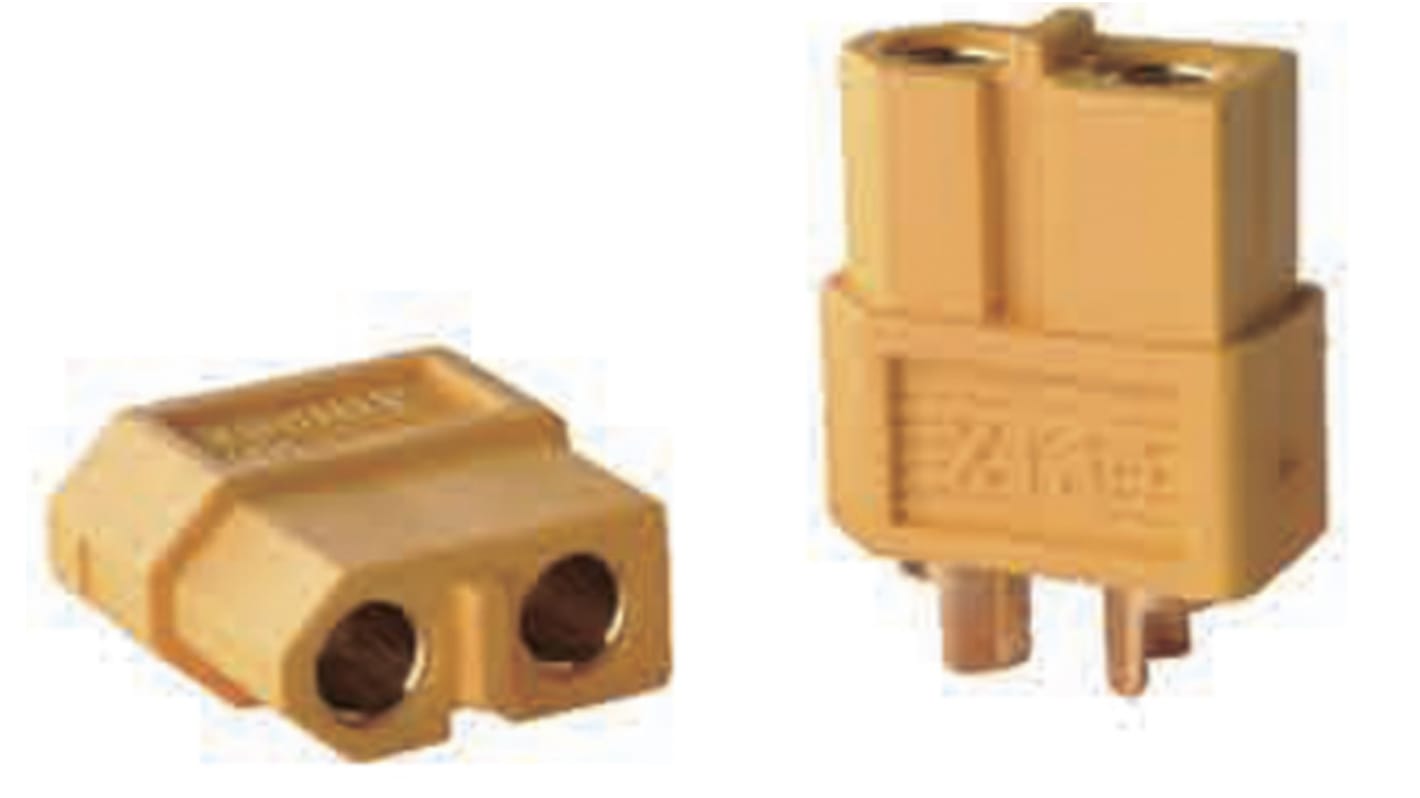 Conector de potencia compacto Hembra RS PRO, 2P, 500 V dc, 60A