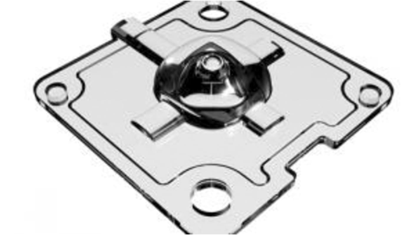 Carclo Mini Hubble LED Linse Quadratisch aus PMMA x 5mm, für Korridorbeleuchtung, Deckenleuchten und Innenbeleuchtung,