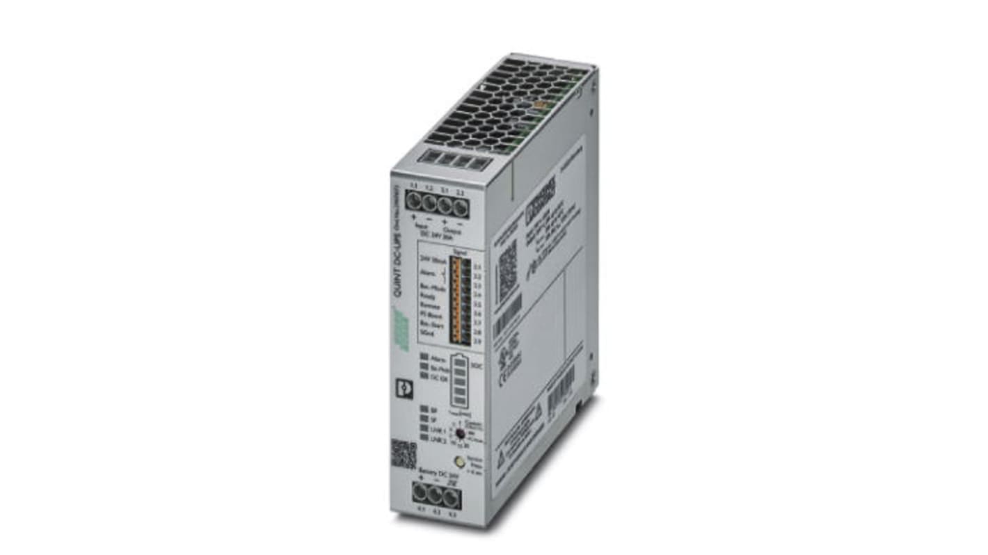 Phoenix Contact 18 → 30V dc Input DIN Rail Uninterruptible Power Supply (720W), QUINT4