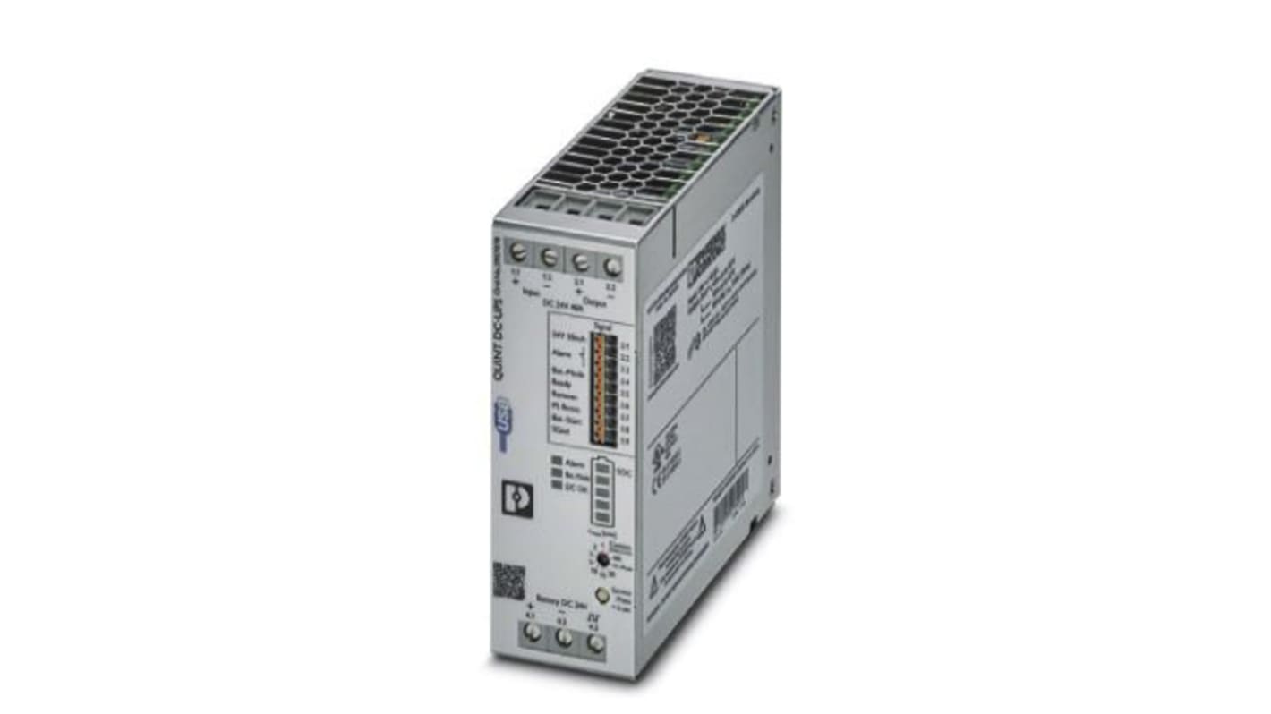 Phoenix Contact 18 → 30V dc Input DIN Rail Uninterruptible Power Supply (1.44kW), QUINT4