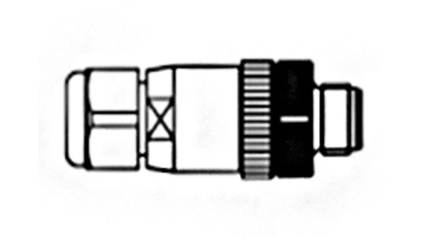 Molex Micro-Change M12 Rundsteckverbinder Stecker 4-polig / 4.0A Kabelmontage, Schraubanschluss IP 67