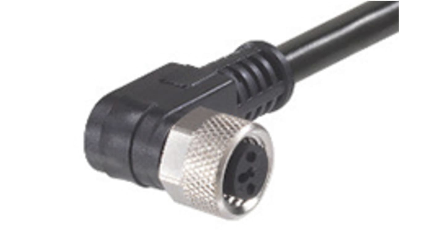 Cable de conexión Molex, con. A M8, 4 polos, con. B Sin terminación, cod.: A, long. 5m, IP67