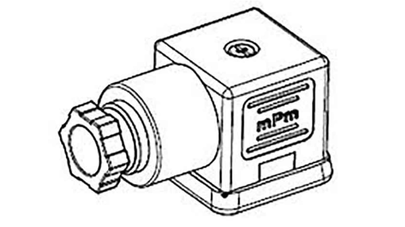 Brad from Molex 121023 2P DIN 43650 A DIN 43650 Solenoid Connector, 250 V ac, 300 V dc Voltage