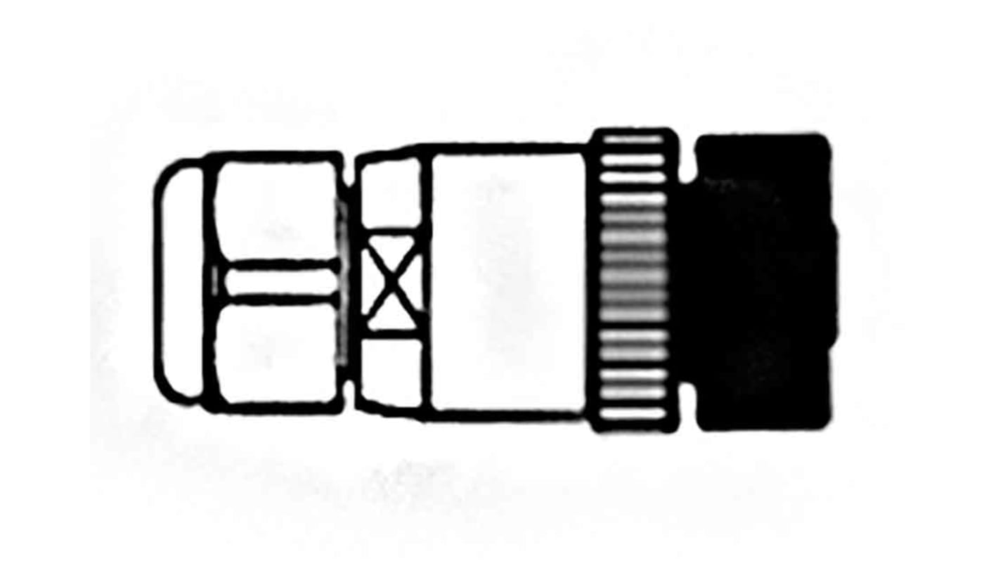 モレックス 丸型コネクタ, 4極, M12, ケーブルマウント, 1200710089