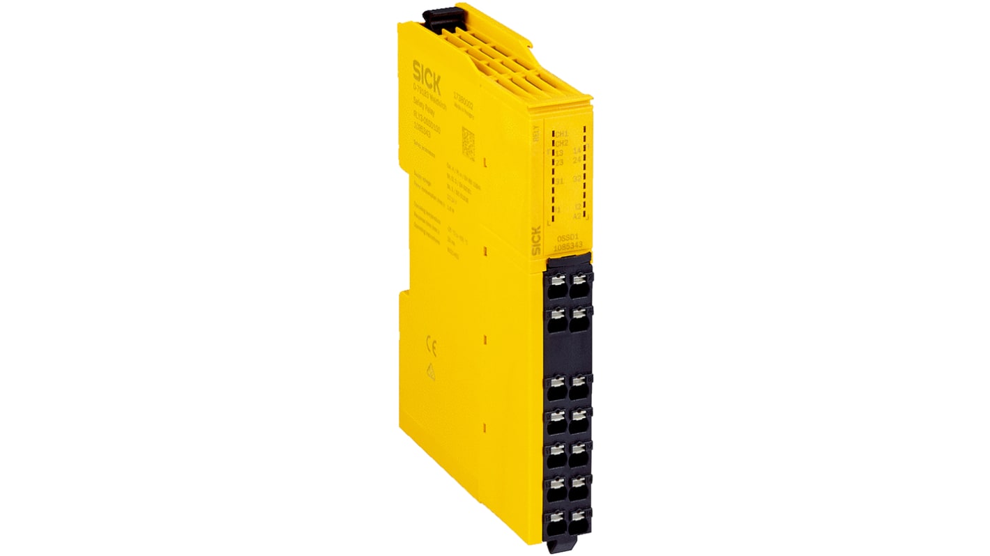 Relé de seguridad Sick RLY3 de 2 canales, para Control de seguridad, 30V dc, cat. seg. ISO 13849-1 4