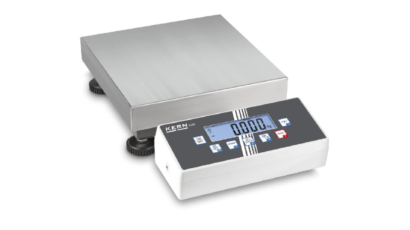 Kern EOC 10K4 Platform Weighing Scale, 15kg Weight Capacity, With RS