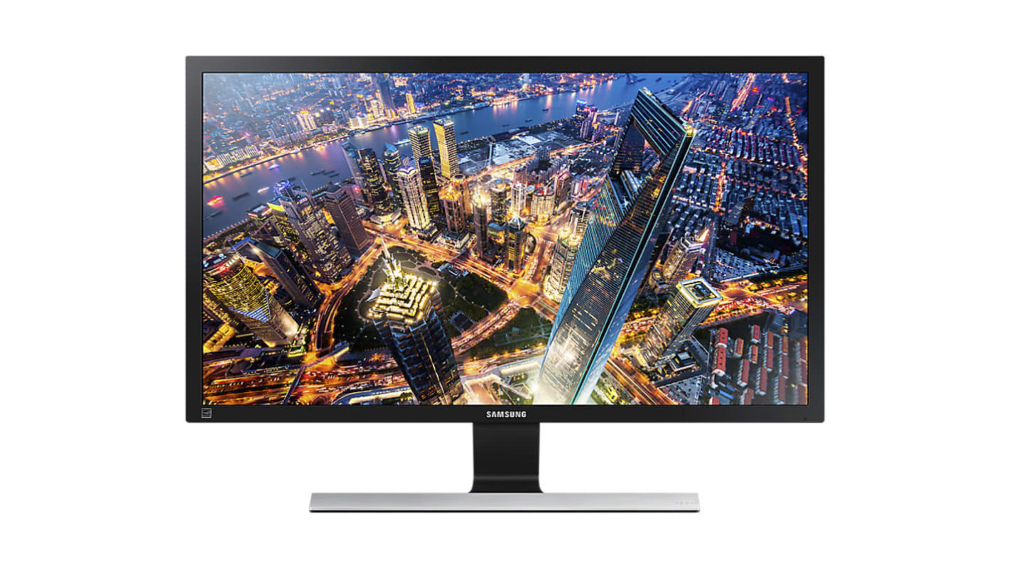 Samsung Monitor, 28Zoll, Auflösung max.3840 x 2160, 170/160° Betrachtungswinkel, DisplayPort, HDMI x2 3,5 mm Stereo