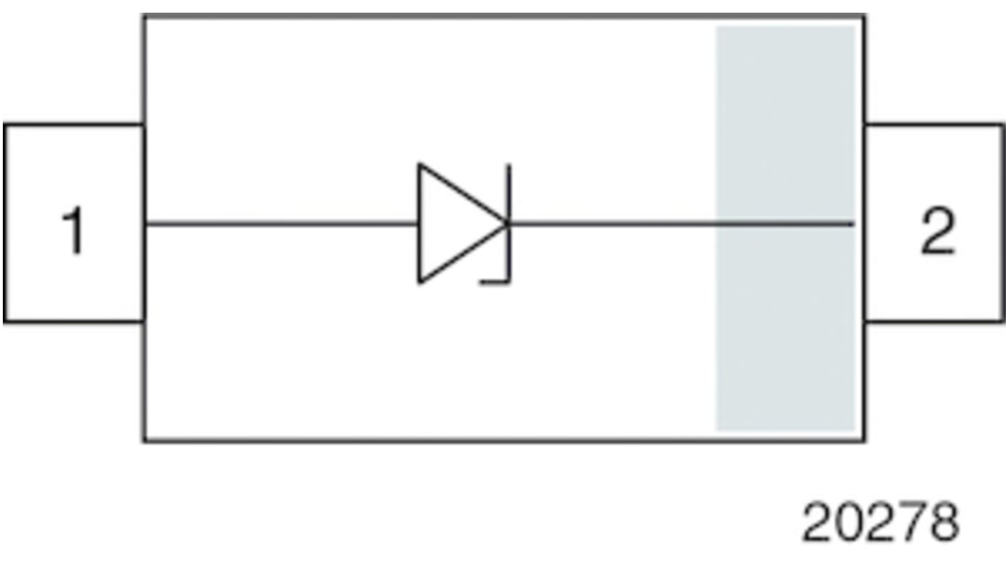 Vishay AEC-Q101 TVS-Diode Uni-Directional Einfach 25V 17.1V min., 2-Pin, SMD 15.1V max DO-219AB