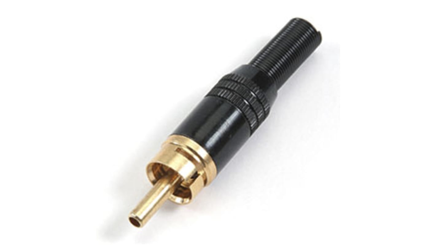 Conector RCA Macho Deltron, 5A, Montaje de Cable