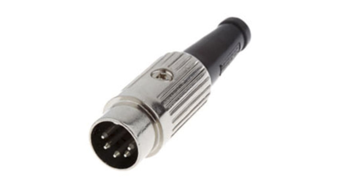 Conector DIN Macho Deltron de 5 vías, 2A, 34 V ac/dc, DIN 41524, DIN 45322, DIN 45326, DIN 45327, DIN 45329